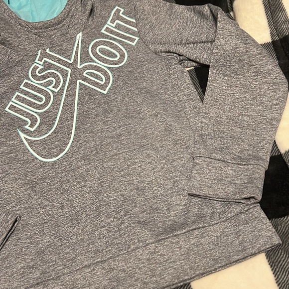 Nike Just Do It Hooded Sweatshirt size Medium - Picture 3 of 13